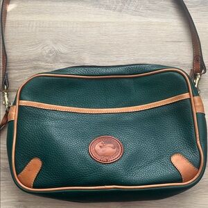 Dooney & Bourke Teal and Brown Leather Bag
